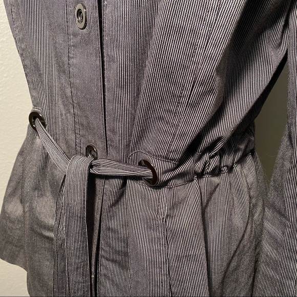 Lafayette 148 anorak belted lightweight utility belted cinched waist wrap jac… - Picture 9 of 12